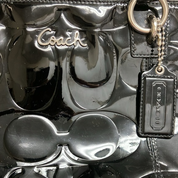 ✨Coach pattern leather varnish 15 x 9 x 4 - Picture 4 of 14